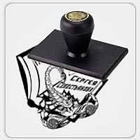 экслибрис на ручной пластмассовой оснастке