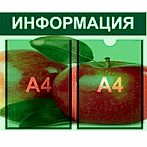 информационный стенд 2 карман А4 полноцветная печать
