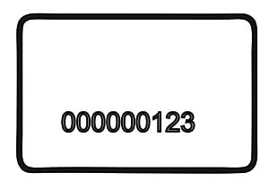 пластиковая карта с эмбоссированием и типированием